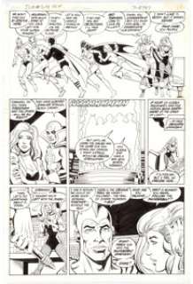 Chuck Patton and Romeo Tanghal Justice League of America #219 Story Page 20 JLA/JSA Team-Up Original Art (DC, 1983... | Heritage