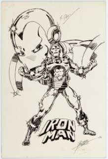 George Perez Iron Man Sketch Original Art (1978).... | Heritage