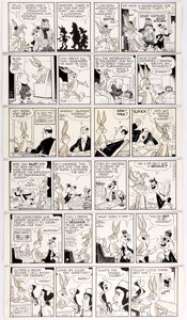 Ralph Heimdahl and Al Stoffel Bugs Bunny Consecutive Daily Comic Strip Original Art Group of 6 Consecutive (Warner... (Total: 6 Original Art)