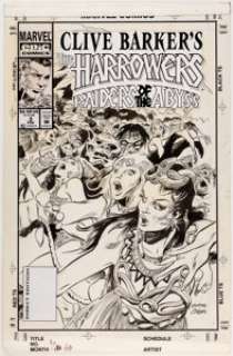 Gene Colan Clive Barker’s The Harrowers #3 Cover Original Art (Marvel, 1994). ... | Heritage