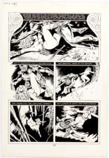 Frank Thorne | 1994 "Ghita of Alizarr" Story Page Original Art (Warren, 1982). | Heritage