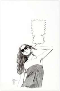 Dave Sim glamourpuss #1 Skanko Splash Page Original Art (Aardvark-Vanaheim, 2008).... | Heritage