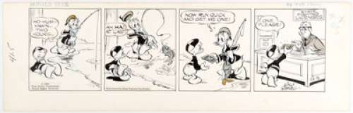 Al Taliaferro (as Walt Disney) Donald Duck Daily Comic Strip Original Art dated 12-5-60 (King Features Syndicate/W... | Heritage