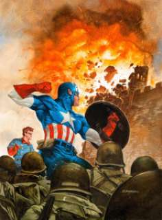 Dave Dorman - Captain America Painting Original Art (undated).... | Heritage
