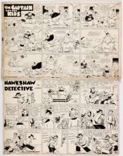 Rudolph Dirks and Gus Mager (as Watso) The Captain and the Kids and Hawkshaw the Detective Conjoined S... | Heritage