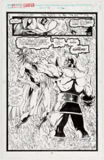 Ron Lim and Tom Christopher Silver Surfer #45 Story Page 20 Original Art (Marvel, 1991)....