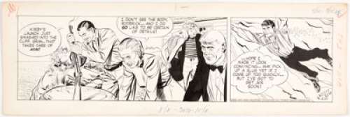 Alex Raymond and Ray Burns Rip Kirby Daily Comic Strip Original Art dated 4-20-53 (King Features Syndicate, 1953).... | Heritage