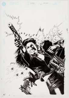 Paul Gulacy and Jimmy Palmiotti Reload #2 Cover Original Art (DC, 2003).... | Heritage