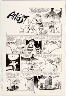 William Van Horn Critters #25 Complete 5-Page Story "The Name Game" Original Art (Fantagraphics, 1988).... (Total: 5 Original Art) | Heritage