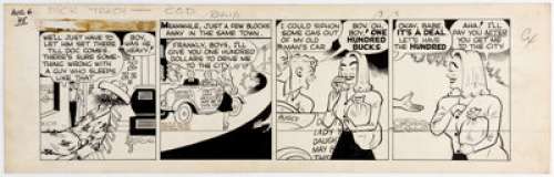 Chester Gould Dick Tracy Daily Comic Strip Original Art dated 8-6-45 (Chicago Tribune, 1945).... | Heritage
