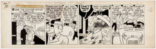 Chester Gould Dick Tracy Daily Comic Strip Original Art dated 8-7-45 (Chicago Tribune, 1945).... | Heritage