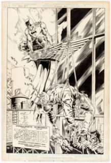Pat Broderick, Ron Randal, and Eduardo Barreto Swamp Thing Annual #4 Splash Page 7 Batman Original Art (DC, 1988).... | Heritage