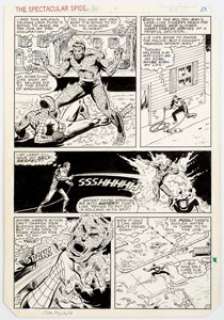 Greg LaRocque and Jim Mooney Spectacular Spider-Man #63 Story Page 17 Original Art (Marvel, 1982).... | Heritage
