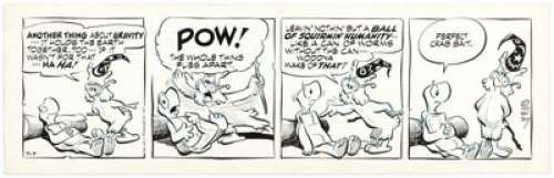 Walt Kelly Pogo Daily Original Comic Strip Art dated 7-7-59 (Hall Syndicate, 1959). ... | Heritage