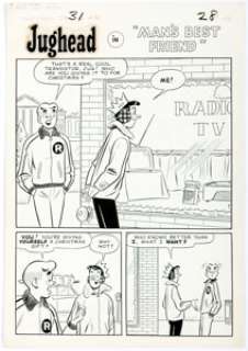 Dan DeCarlo Archie Giant Series Magazine #31 Complete 5-Page Story "Man’s Best Friend" Original Art (Archie Comics... (Total: 5 Original Art) | Heritage