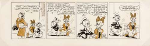 Al Taliaferro Donald Duck Daily Comic Strip Original Art dated 6-20-68 (King Features Syndicate, 1968).... | Heritage