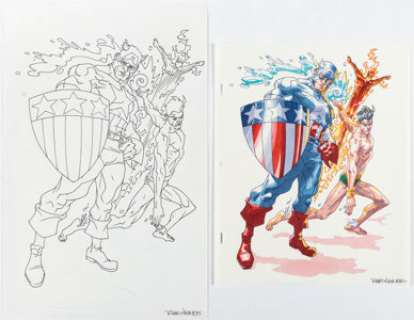 Rob Haynes - The Invaders Illustration Original Art Group of 3 (undated).... (Total: 3 Original Art)