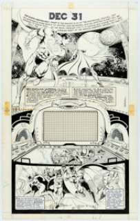 José Luis GarcÃ­a-LÃ³pez 1978 Calendar of Super-Spectacular Disasters Illustration Original Art and Calendar (Warner... (Total: 2 Items) | Heritage