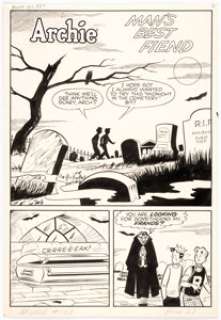 Harry Lucey and Martin Epp Archie #123 Complete 5-Page Story "Man’s Best Fiend" (sic) Original Art (Ar... (Total: 5 Original Art) | Heritage