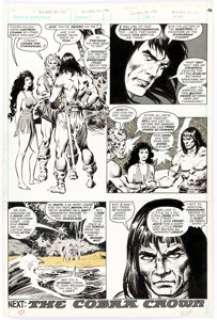 John Buscema and Tony DeZuniga The Savage Sword of Conan #40 Story Page 46 Original Art (Marvel, 1979).... | Heritage