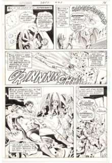 Curt Swan and Murphy Anderson Superman #267 Story Page 14 Original Art (DC, 1973). Superman comes to the rescue of - | Heritage