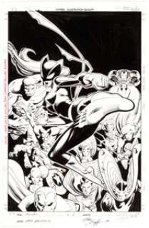 Norm Breyfogle Hellcat #1 Cover Original Art (Marvel, 2000). Hellcat ‘kicks‘ off the first issue of her limited -