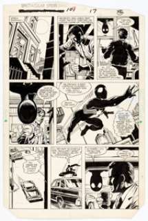 Rich Buckler and Brett Breeding Spectacular Spider-Man #107 Story Page 13 Original Art (DC Comics, 1985). A - | Heritage