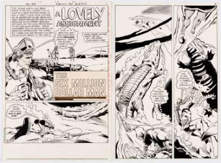 Joe Staton Six Million Dollar Man #4 Complete 22-Page Story "A Lovely Assignment" Original Art - | Heritage