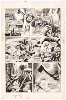 Tom Sutton Vampire Tales #4 Story Page 11 Original Art (Marvel, 1974). Morbius the living vampire is featured in - | Heritage