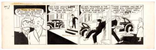 Chester Gould Dick Tracy Daily Comic Strip Original Art dated 12-03-45 (Chicago Tribune Syndicate, 1945). Tracy is - | Heritage