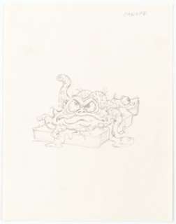 Wally Wood - Creature Sketch Page Original Art (c. 1970s).... | Heritage