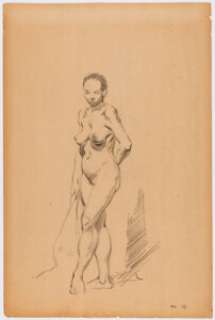 Frank Frazetta - Nude Life Drawing Original Art (1956). A life drawing study by one of the greatest, most - | Heritage