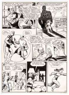 Arturo Cazeneuve | Green Hornet #13 Story Page 7 Zebra Original Art (Harvey, 1943). | Heritage