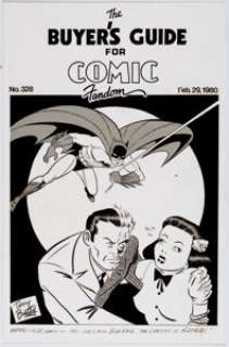 Terry Beatty - The Buyer‘s Guide for Comic Fandom #328 Cover Original Art (DynaPubs, 1980).
