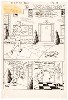 Dan Decarlo And Rudy Lapick | Archie’s Girls Betty and Veronica #150 Complete 5-Page Story "Big Payoff" Original Art (Archie, 1968). | Heritage