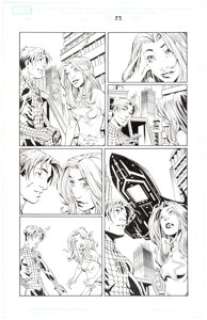 Mark Brooks, Jaime Mendoza, and Scott Hanna - Ultimate Spider-Man Annual #1 Story Page 33 Original Art (Marvel, 2005).