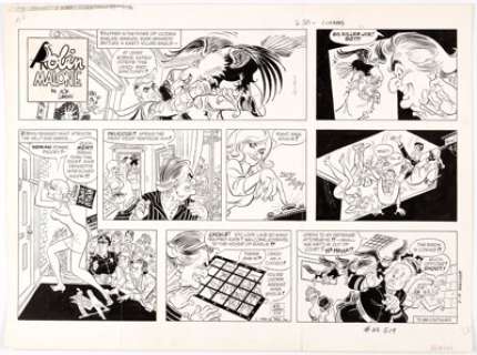 Bob Lubbers | Robin Malone #62 Sunday Comic Strip Original Art dated 5-19-68 (NEA, 1968). | Heritage