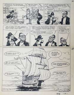 FRANCIS  - Capitaine Lahuche  - Planche 8 du récit La caravelle d’occasion éditée [...] | Vermot et Associés