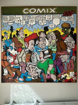 R. Crumb - Original Art LARGE TRIBUTE PAINTING 48X48 VINTAGE 1970’S LOWBROW ZAP | eBay US