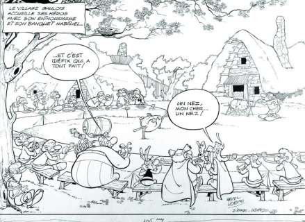 Uderzo - Goscinny | ASTÉRIX Pièce historique, "Astérix et CléopÃ¢tre" - 1967-1968. | Kahn et Associés