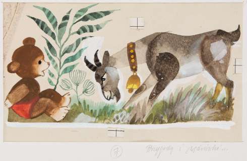 Zbigniew Rychlicki (1922 - 1989) | Zbigniew Rychlicki | "Przygody i wędrówki Misia Uszatka", ilustracja książkowa | Desa Unicum