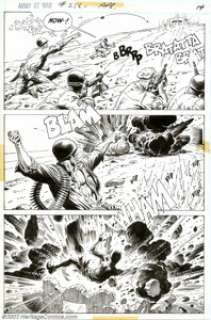 Russ Heath - Original Art for Our Army at War #256, page 10 (DC, 1972). Spectacular page of battle action as Sgt. - | Heritage