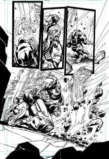 Howard Porter, John Livesay | Dc Universe Online Legends #1 Semi-Splash (Luthor Battles Brainiac!) 2011 | Romitaman