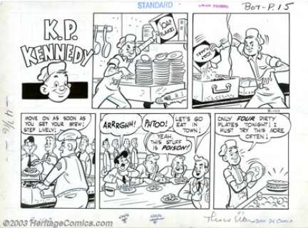 Dan DeCarlo - Original Art for This is War #7, "K. P. Kennedy" (Standard, 1952). Famed Archie artist - | Heritage