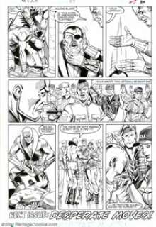 Ron Wagner and Kim DeMulder - Original Art for G.I. Joe #57, page 30 (Marvel, 1987). The final page of this - | Heritage