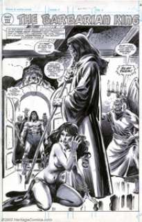 John Buscema and Tony DeZuniga - Original Splash Page Art for Savage Sword of Conan #52, page 32 (Marvel, 1980). - | Heritage