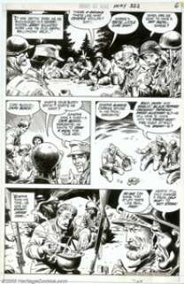 Russ Heath - Original Art for Our Army at War #232, pages 6 and 7 (DC, 1970). French soldiers turn K-rations into - | Heritage