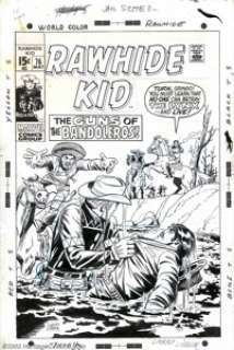 Larry Lieber - Original Cover Art for The Rawhide Kid #76 (Marvel, 1970). It’s the Rawhide Kid versus "The - | Heritage