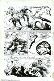 Larry Lieber and George Roussos - Original Art for The Rawhide Kid #94, Group of 9 pages (Marvel, 1971). This race - | Heritage
