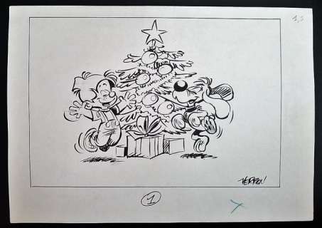 Verron, Laurent | Original drawing  - Boule and Bill | Catawiki